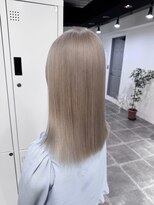 ペレ 栄店(PELE) デザインカラー/レイヤーカット/ウェットヘア/オリーブベージュ