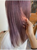 透け感が◎ヴァイオレットピンクで大人可愛く♪