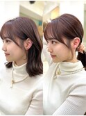 20代30代40代◎前髪パーマグレーベージュレイヤーロング黒髪