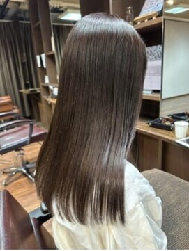 ランソ 新宿(RUNSO) くびれヘア×アプリコットオレンジ×夏×ハイライトカラー