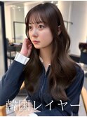 レイヤーカット/顔周りカット/顔周りレイヤー /韓国風パーマ