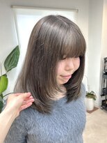 トト 船橋店(toto.)&nbsp;◇細めハイライトくすみベージュフェイスフレーミング[船橋]