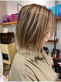 タッセルボブ × バレイヤージュ