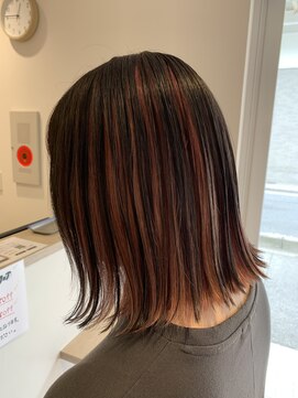 アズールサン 草加西口店(azule-sun) インナー,アンブレラカラー,ピンク,デザインカラー【草加】