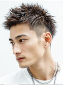 シャープ束感メンズショート × スキンフェード