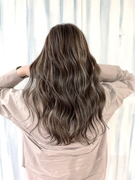 アップ(A+hair) 白髪ぼかし_ベージュハイライト_髪質改善_30代40代50代