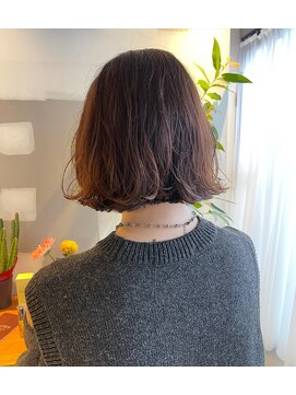 エインアンリー 明治神宮前(AIN.ANLY.) ボブ、毛先パーマ、ニュアンスパーマ、ゆるめパーマ