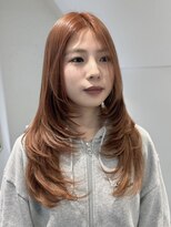 ラック 表参道(LUCK) ウルフレイヤー/レイヤーカット/ウルフ/オレンジブラウン