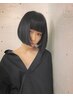 【縮毛矯正/メンテナンス】カット+前髪ストレート+3stepTr ¥12500