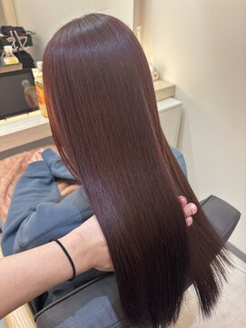 アリアツイン バイ エクラート 池袋西口店(ARiA TWiN by ECLART) ワインレッドカラー　オベリスクトリートメント　スピエラ矯正