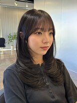 ハイフン 伊勢崎(hyphen)&nbsp;レイヤーカット/顔まわりカット/ミディアムレイヤー/前髪
