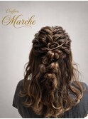 【岡谷市イルフプラザ1F/美容室マルシェ】_ヘアセット