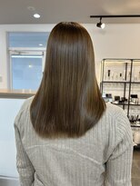 クララジャパン ナベシマ(CLALA JAPAN Nabeshima)&nbsp;ボブ　ミルクティーベージュ　艶髪　髪質改善カラー　ショート