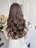【高発色&ケア】癖毛広がり対策!カット+イルミナカラー+髪質改善Tr ¥11900