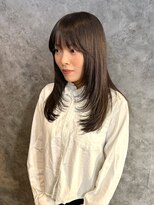 ザ シーワークス(THE Cworks)&nbsp;レイヤーカット/グレージュ/オリーブグレージュ髪質改善カラー