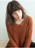 大人可愛い外国人風ゆるふわボブ×ニュアンスカールロブ