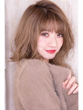 サングース(Sungoose) 外ハネミディ#ココアブラウン大人かわいい