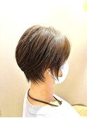 王道ショートボブ/小顔ショート/束感ショート/つくば美容室