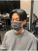 センターパート×ツーブロック
