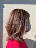 ナチュラルベージュハイライト