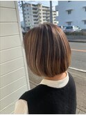 ハイライト×白髪