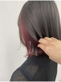 ○レッドイヤリング×透明感カラー○