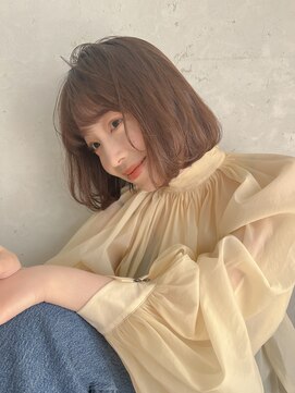 ロンドプランタン 恵比寿(Lond Printemps) △ブリーチなし透明感カラーベージュブラウンボブ