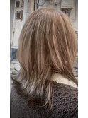 ミルクティーベージュ×エンドカラー♪