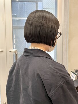 ニコ トウキョウ(nico TOKYO) ミニボブボブ切りっぱなしボブワイドバングぱっつん前髪