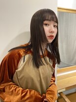 ローレンアオ(LOREN AO)&nbsp;姫カット/顔まわりカット/ナチュラル/ぷつっとカット/ストレート