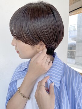 ソーコ 渋谷(SOCO) マッシュショートヘアくびれショート黒髪ショートカット前髪あり