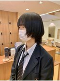 #コンパクトウルフ/10代/20代/30代/ウルフ/レイヤー/艶髪