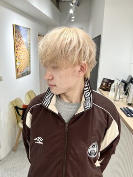 メンズペレ 渋谷(MEN'S PELE) ニュアンスパーマ/韓国マッシュ/スパイキーショート/渋谷