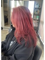 シエンゴールド(CIEN gold)&nbsp;ワインレッドカラー/レイヤーカット/ブリーチ#浜松駅#カラー