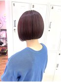 【30～40代】ミニボブ・ボルドー
