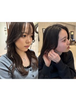 顔回りのレイヤーで大人気の《韓国風カット》に可愛く変身♪骨格や生え癖に合わせてご提案いたします◎