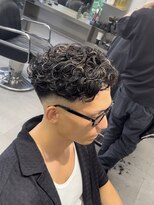 グルーマーズトウキョウ(GROOMER/S TOKYO)&nbsp;神保町ラフカールブルーブラックメンズスパイキーショートmen's