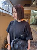 salon sea 奥村　前髪なしぱつっとボブ