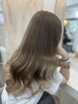 ラビス(Lovis) くびれヘア/アプリコットオレンジ/ハイライトカラー/夏/縮毛矯正