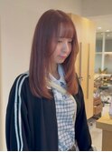 乾かすだけでキマる髪/馴染むハイトーン/オレンジベージュ
