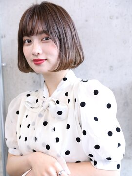 ジェニーバイメノン(JENNIE by Menon) シンプルボブ　タンバルモリ　ブラウン