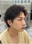 仙台ニュアンスパーマセンターパートフェザーパーマ毛流れパーマ