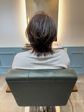 白髪ぼかしハイライト/ショートカット/40代50代/【北堀江】