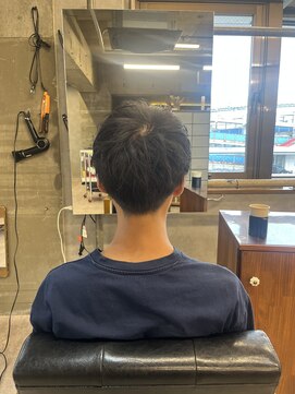 タメ(tame-) サーフカール/フェザーパーマ/ブルーブラック【都賀/メンズ】