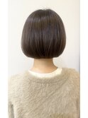 【morio成増/一戸】ナチュラルボブ前髪なしベイクドスモーキー