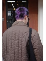 エディ(Edy)&nbsp;スパイキーショートケアブリーチダブルカラー外国人風眉毛カット