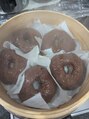 ノア(noix) 明日の朝ごはんは蒸しチョコベーグル♪
