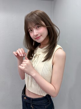 ボタン コロン 表参道 原宿(VOTAN COLON) オリーブブラウン/レイヤーカット/透明感カラー/韓国ヘア