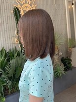 ヘアプレイスソル (HAIR PLACE SoL)&nbsp;透明感シアーブラウン/ミディアムボブ/ナチュラルストレート
