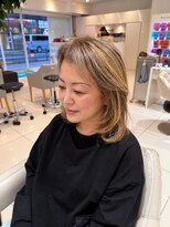 アッシュ 武蔵小金井店(Ash)&nbsp;＼武蔵小金井/白髪ぼかし/大人レイヤー/抜きっぱなし/50代／